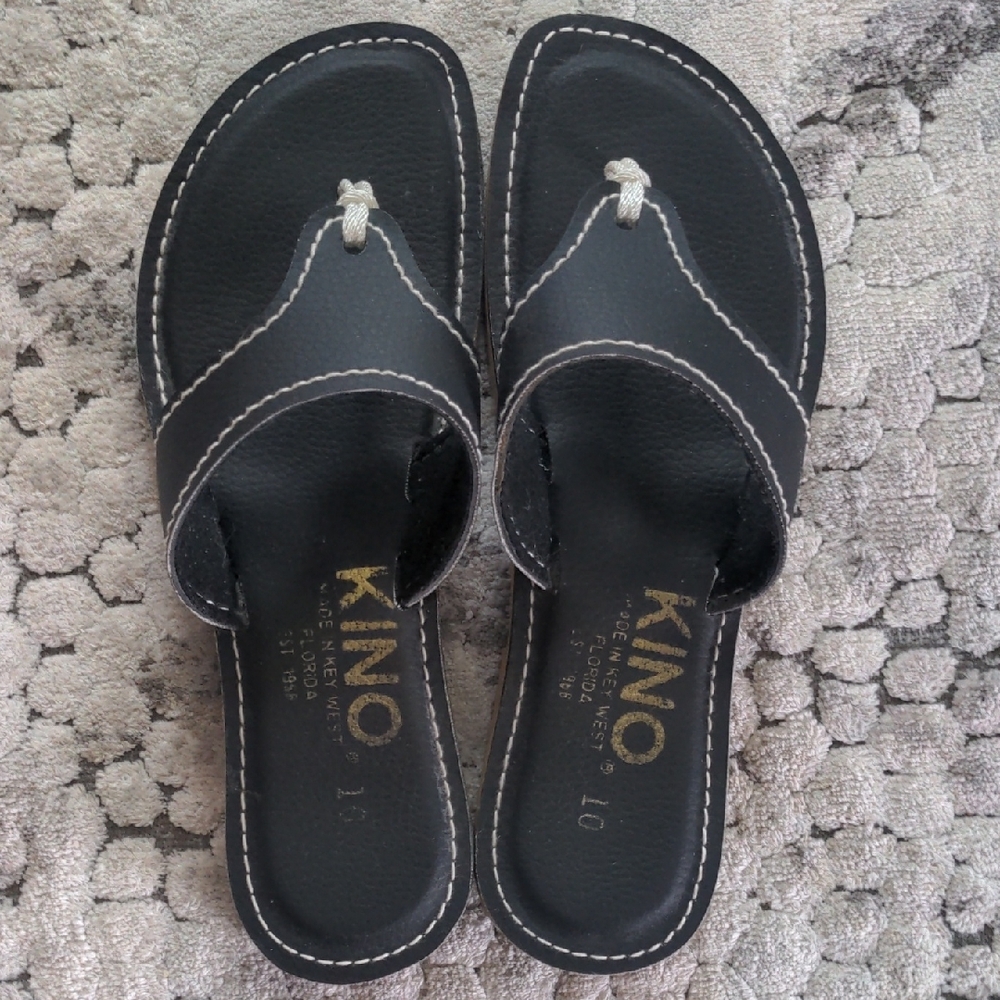 Kino Black Women's Thong Sandals